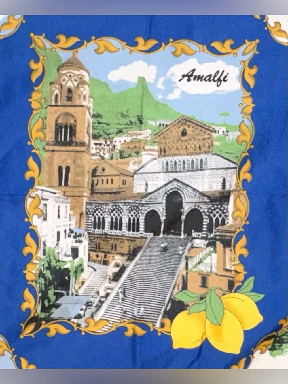 NWOT Italian Scarf: Fontanarosa Napoli; Amalfi, Sorrento, Furore, Capri, etc.